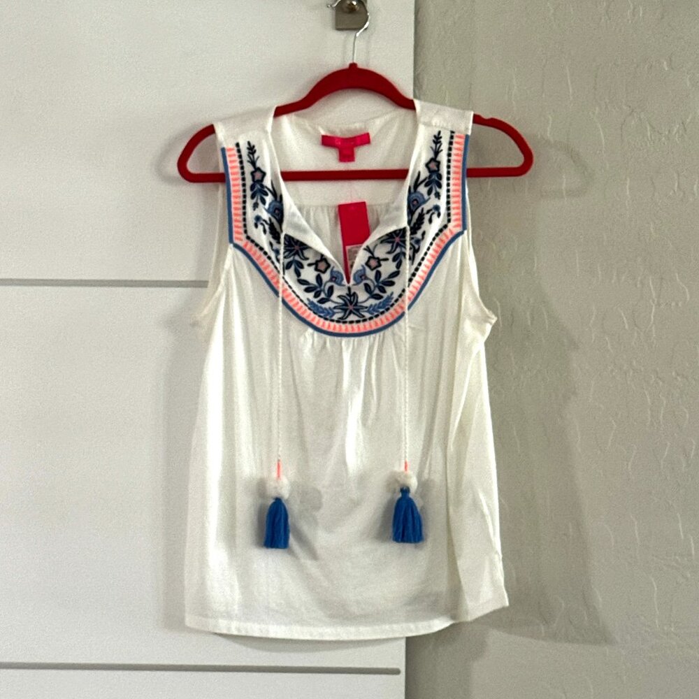 Lilly Pulitzer Jordy Top in Resort White NWT Size M